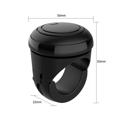 360-Degree Rotating Steering Wheel Booster Spinner Knob with Metal Bearing Power Handle - Ball Shaped Design