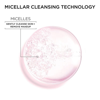 Micellar Water Hydrating Facial Cleanser and Makeup Remover for Sensitive Skin, Vegan and Cruelty-Free, 13.5 Fl Oz (400 mL) - CommunityRateLLC