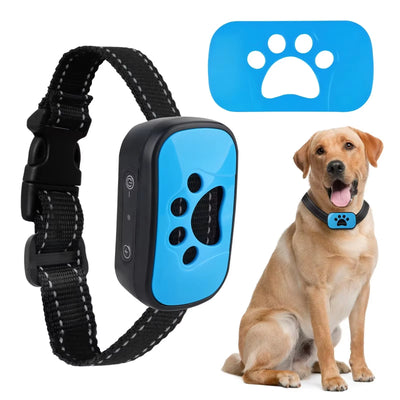 USB Rechargeable Ultrasonic Anti-Barking Training Collar for Dogs with Vibration Feature
