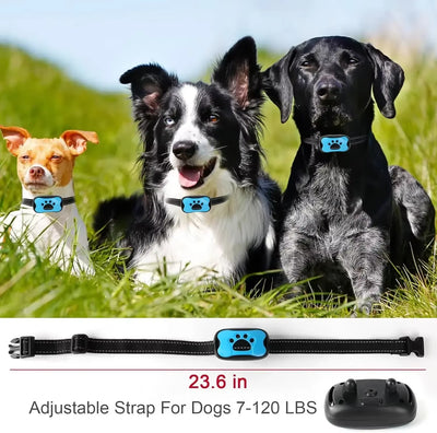 USB Rechargeable Ultrasonic Anti-Barking Training Collar for Dogs with Vibration Feature