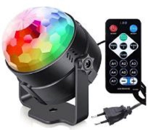 Rotating RGB LED Crystal Magic Ball Light