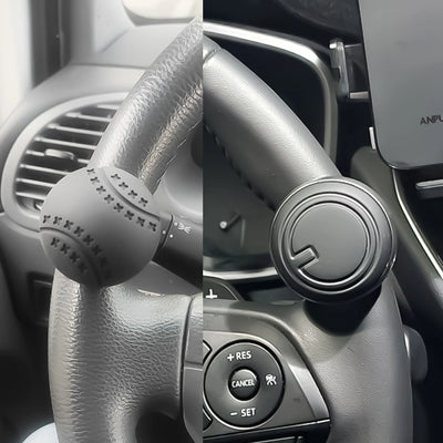 360-Degree Rotating Steering Wheel Booster Spinner Knob with Metal Bearing Power Handle - Ball Shaped Design