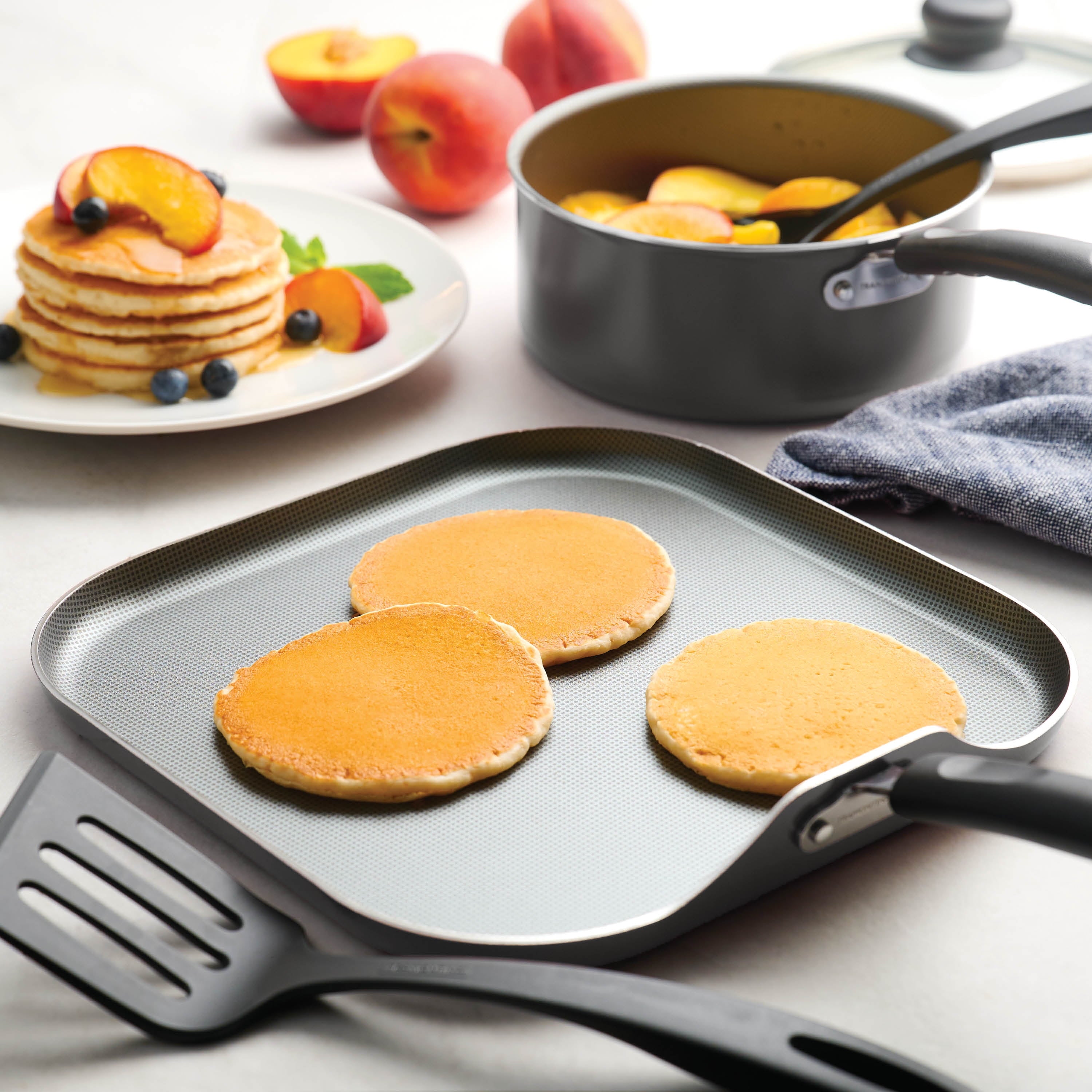 Primaware 18 Piece Non-Stick Cookware Set, Steel Gray - CommunityRateLLC