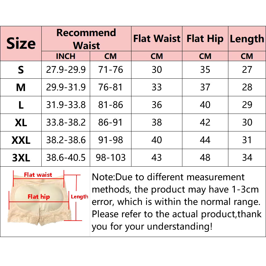 High-Waisted Women's Butt Lifter Shaper Panty with Padded Underwear for Enhanced Curves and Tummy Control