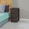 3-Drawer Weave Tower, Espresso - CommunityRateLLC