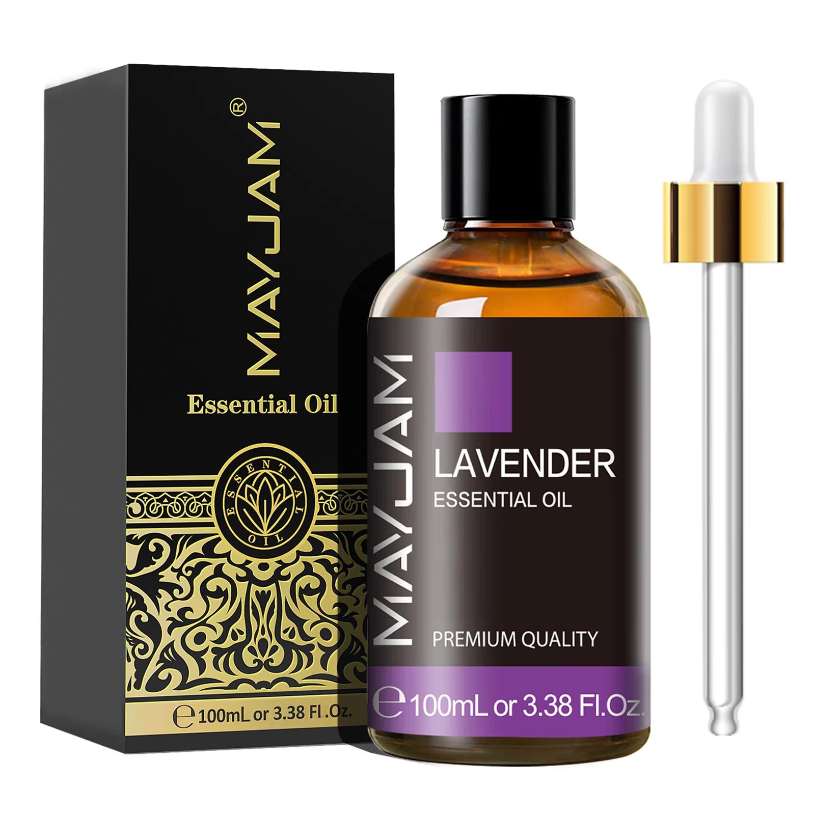 100ML Essential Oil with Dropper - Sandalwood, Lavender, Eucalyptus, and Vanilla Aromatherapy Oil for Humidifiers and Candle Burners