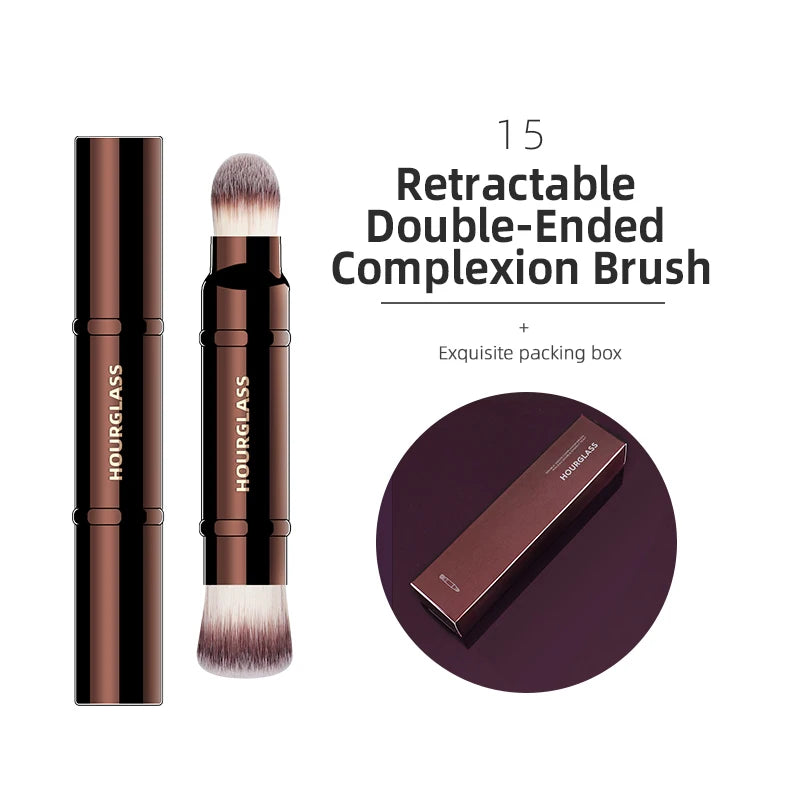 Professional Makeup Brush Set for Powder Foundation, Concealer, Blusher, Bronzer, Eye Shadow, Eyebrow, Eyeliner, and Sculpting