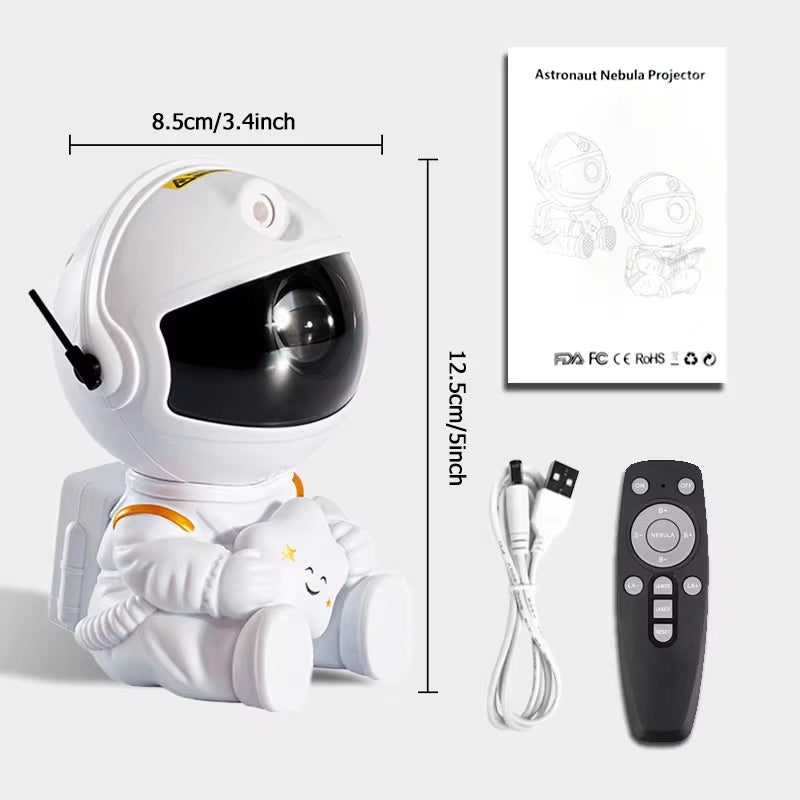 Astronaut Galaxy Star Projector - LED Nebula Ceiling Light for Bedroom Decor and Children's Gifts