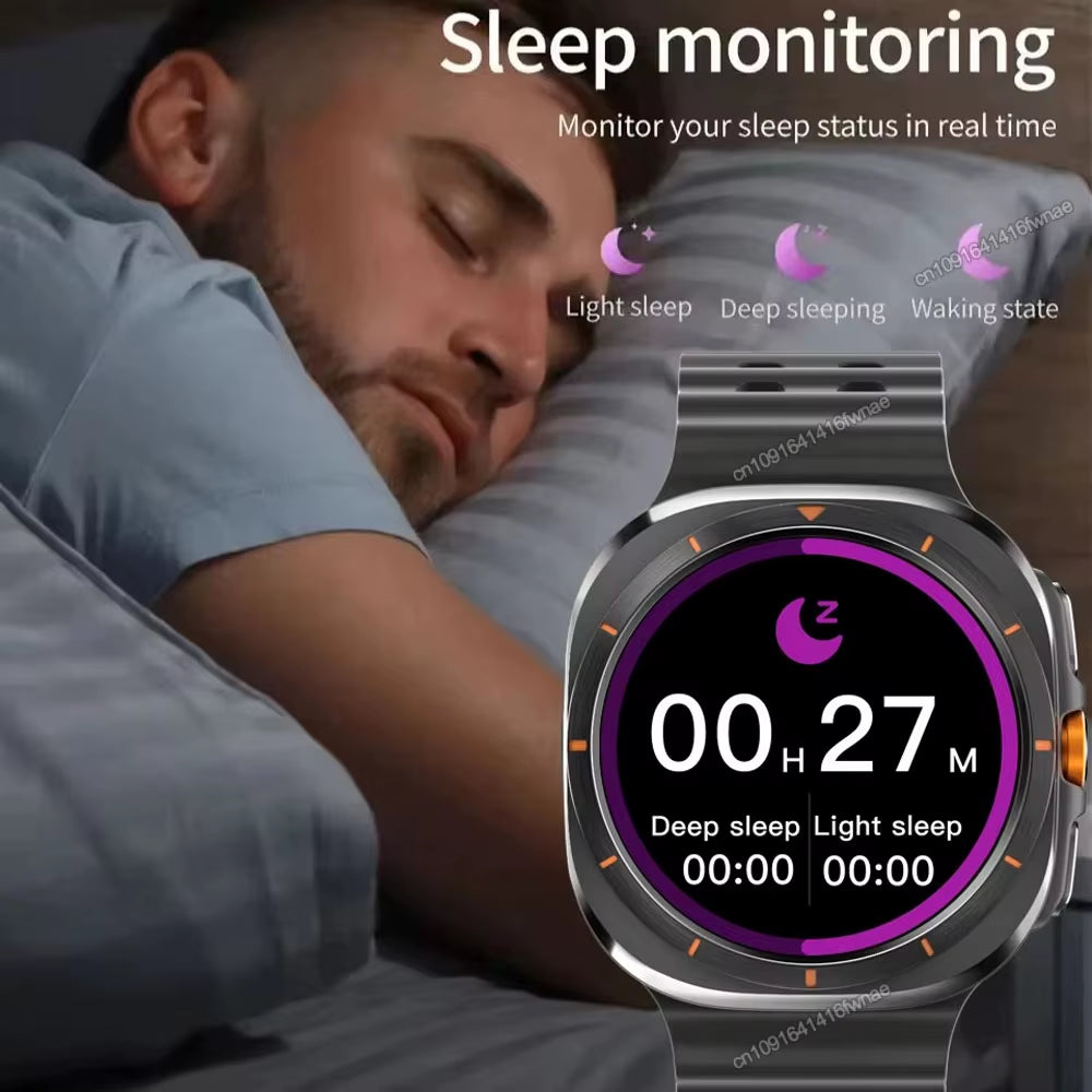 Galaxy Watch 7 Ultra Smart Bracelet for Men - GPS Tracker, NFC, HD Touch Screen, Bluetooth Calling, Health Monitoring Smartwatch for Samsung