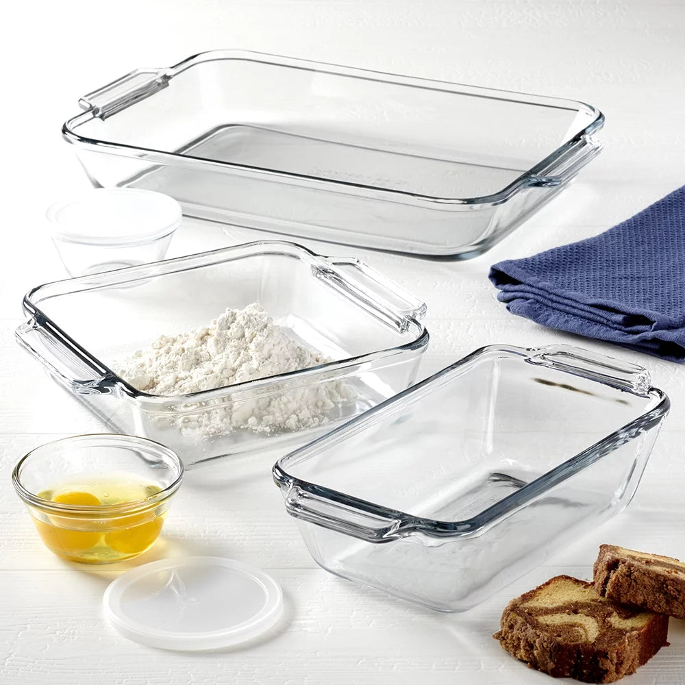 Glass Baking Dish Set, 7 Piece Glass Bakeware Set - CommunityRateLLC