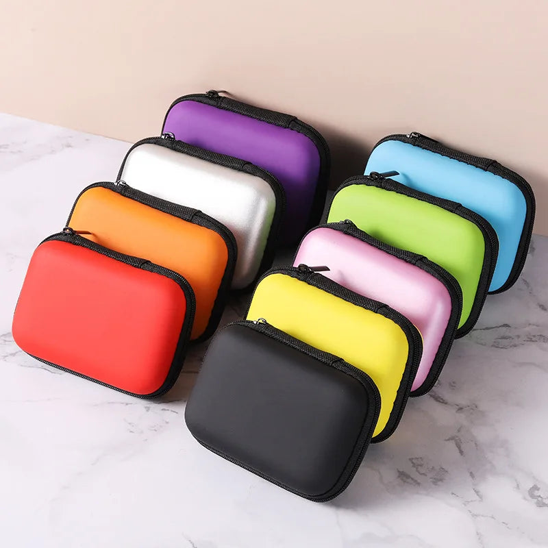 Sundries Travel Storage Bag Charging Case for Earphone Package Zipper Bag Portable Travel Cable Organizer Electronics Storage