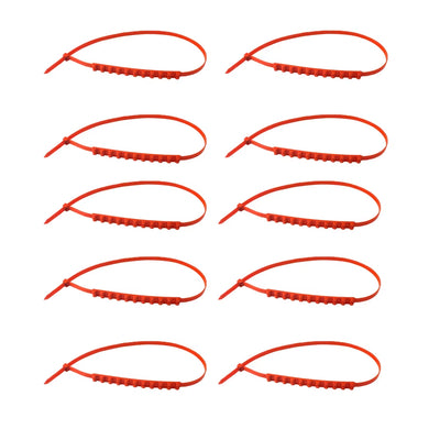 10-Piece Set of Non-Slip Snow Chain Cable Ties for Universal SUV Tires - Anti-Skid Nylon PE Mat for Rainy Conditions