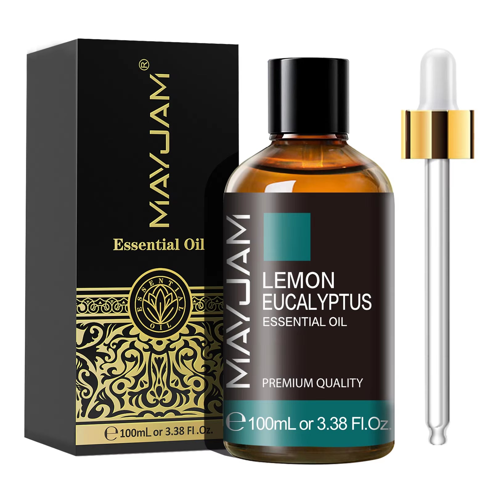 100ML Essential Oil with Dropper - Sandalwood, Lavender, Eucalyptus, and Vanilla Aromatherapy Oil for Humidifiers and Candle Burners