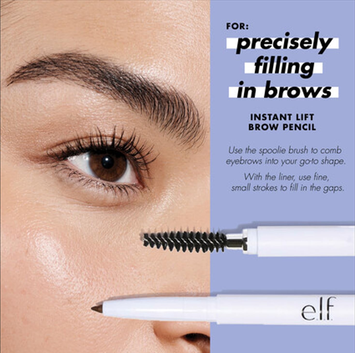 Instant Lift Dual-Sided Brow Pencil with Fine Tip - Shapes, Defines, and Fills Brows in Taupe (0.006 Oz)