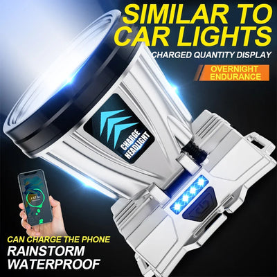 1200mAh High-Power Rechargeable Waterproof Headlamp - Super Bright Emergency Lantern for Fishing and Camping