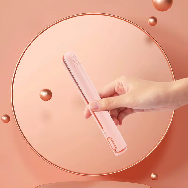 Mini Dual-Purpose USB Curling Iron and Straightener