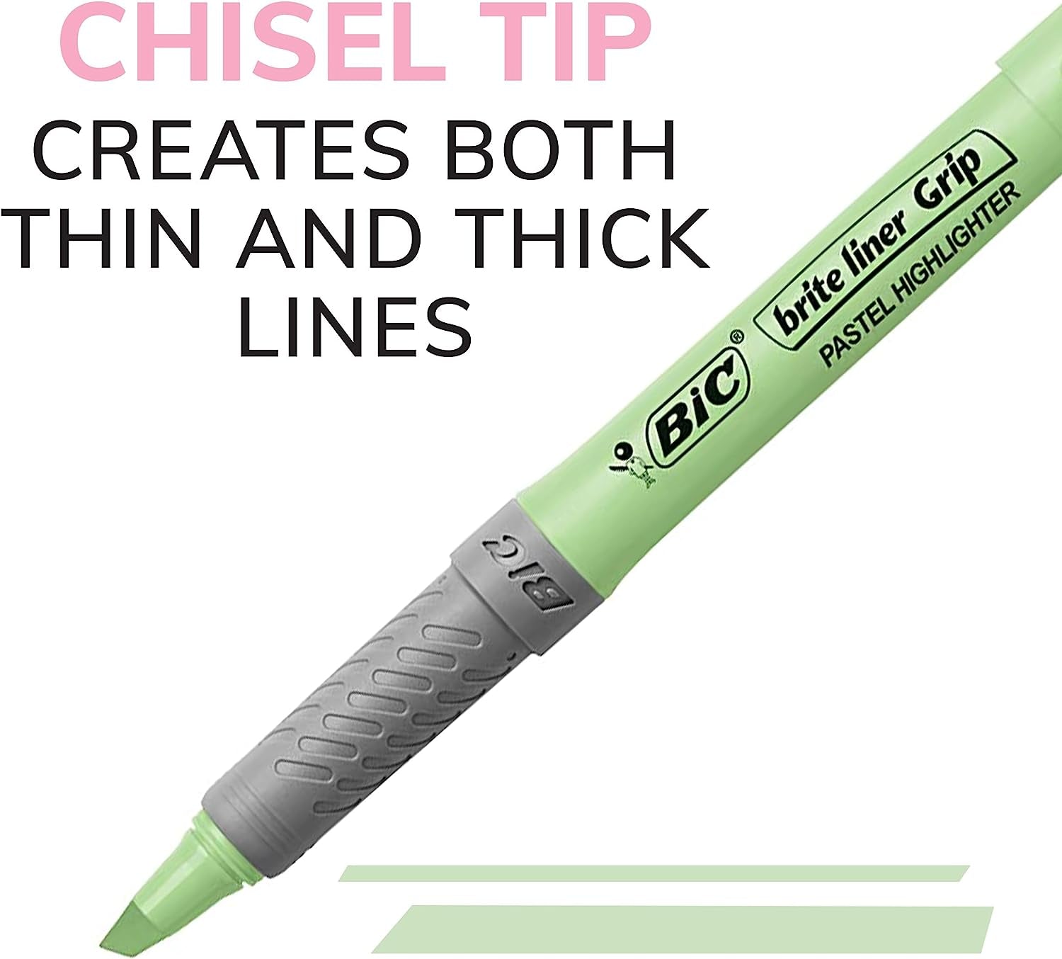 Brite Liner Grip Pastel Highlighter Set, Chisel Tip, 12-Count Pack - CommunityRateLLC