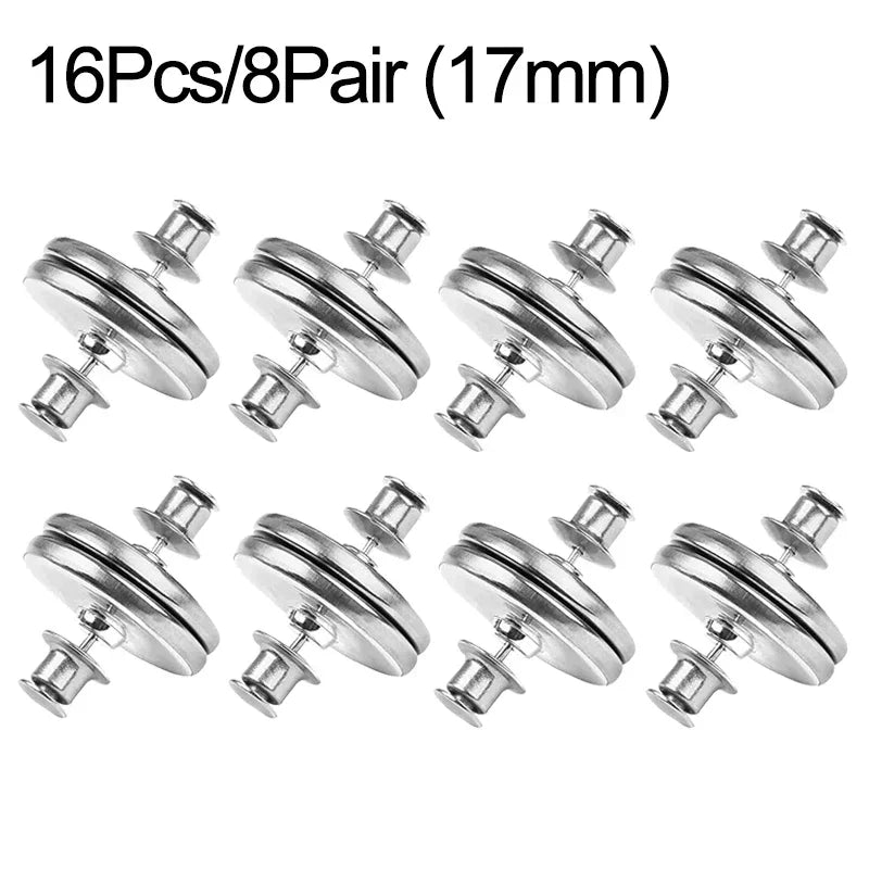 Magnetic Curtain Fasteners - 4/8 Pairs Detachable Clips for Light Control and Window Screen Closure