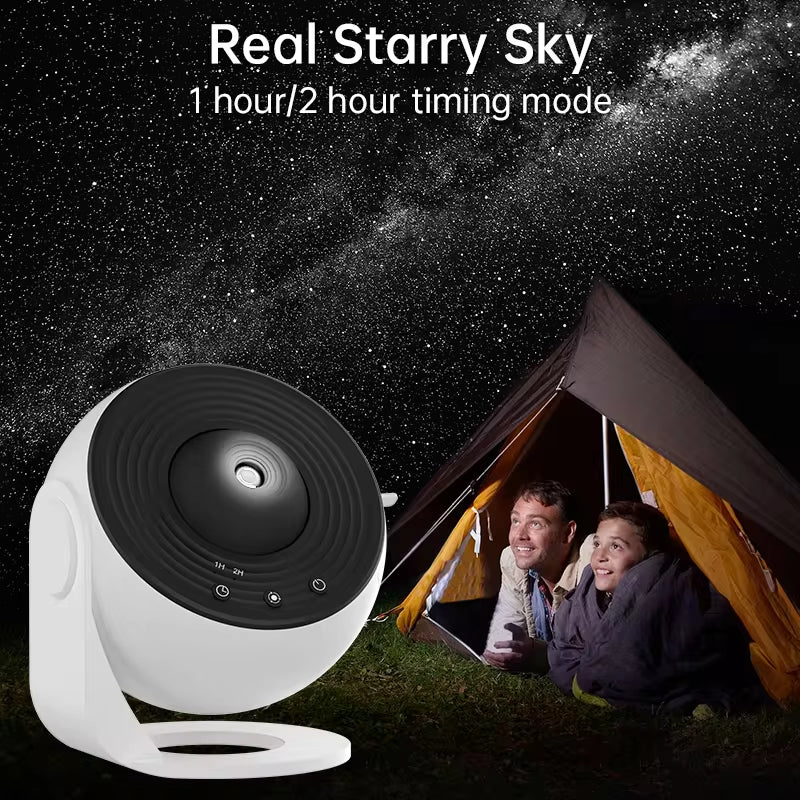 Galaxy Projector Night Light - 360° Rotating Planetarium Lamp for Children's Bedrooms, Ideal for Valentine's Day Gifts and Wedding Decor