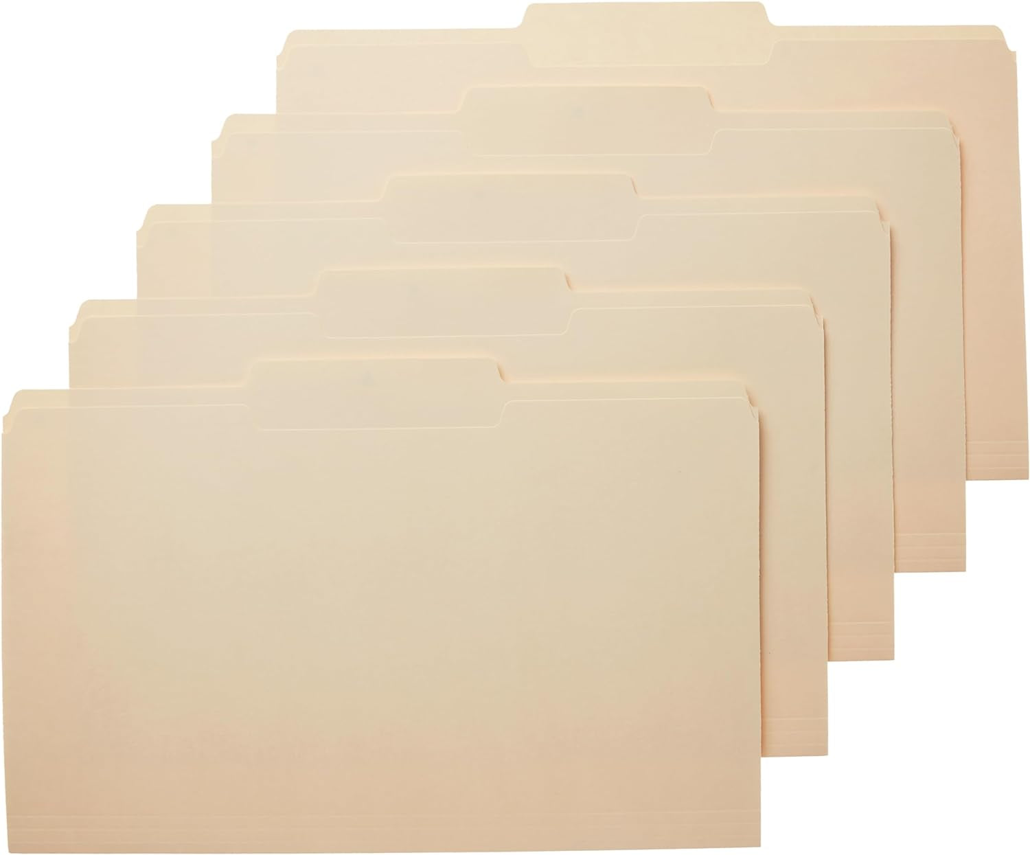 Letter Size File Folders, 1/3-Cut Tab, Assorted Positions, Pack of 100, Manila - CommunityRateLLC