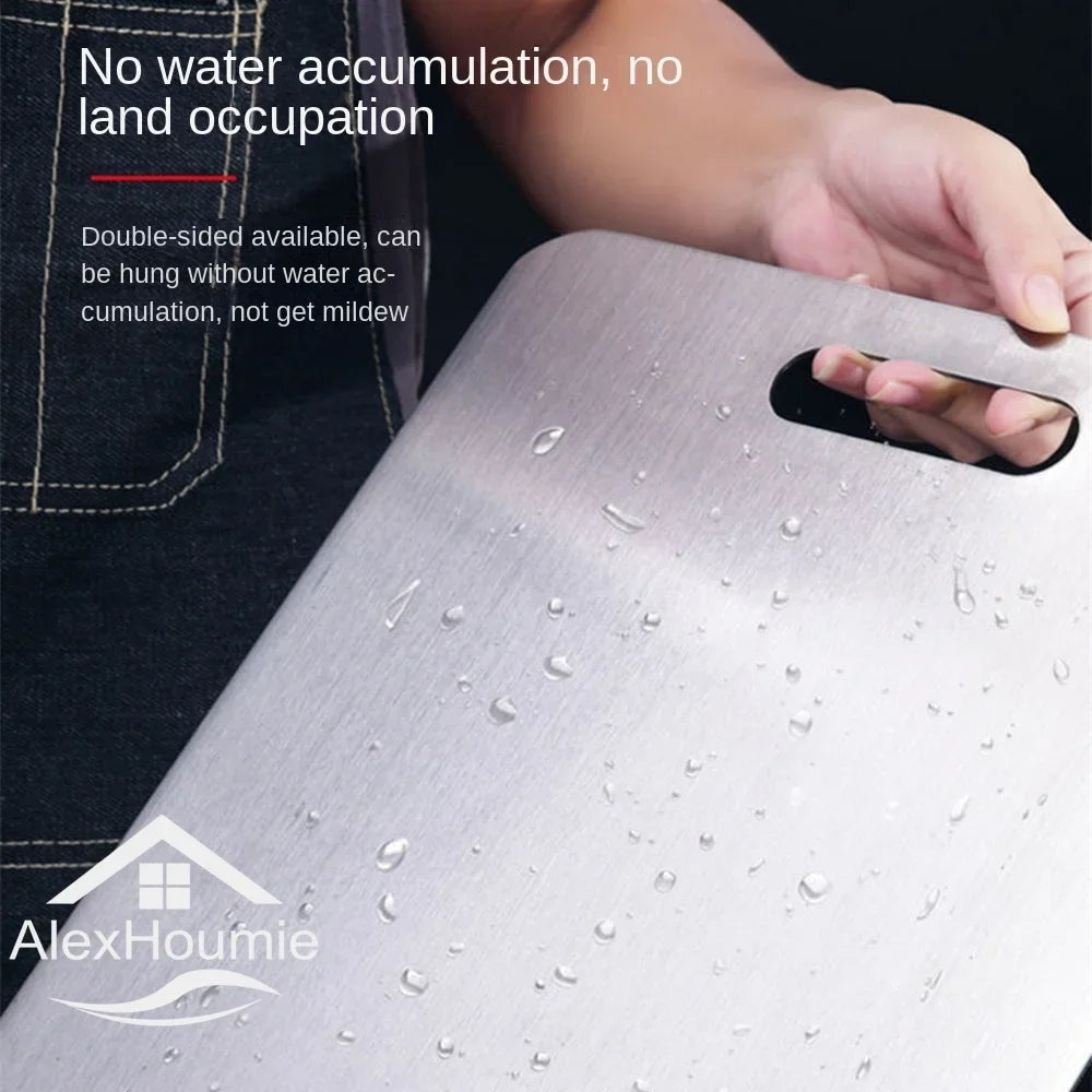 Premium Stainless Steel Cutting Board - Versatile Chopping & Kneading Tool for Meat, Vegetables, and Dough