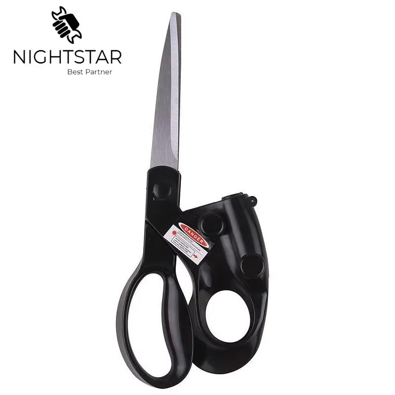 2024 Professional Laser-Guided Scissors for Home Crafts, Gift Wrapping, Fabric Sewing, and Precision Cutting