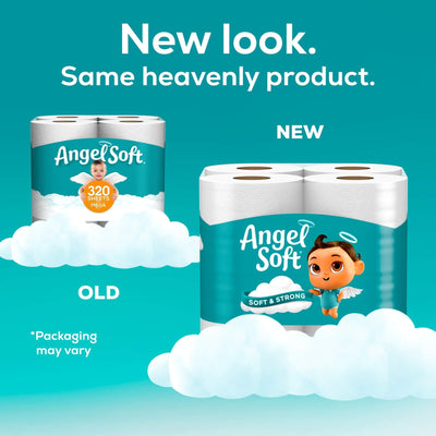 Toilet Paper, 24 Mega Rolls, Soft and Strong Toilet Tissue