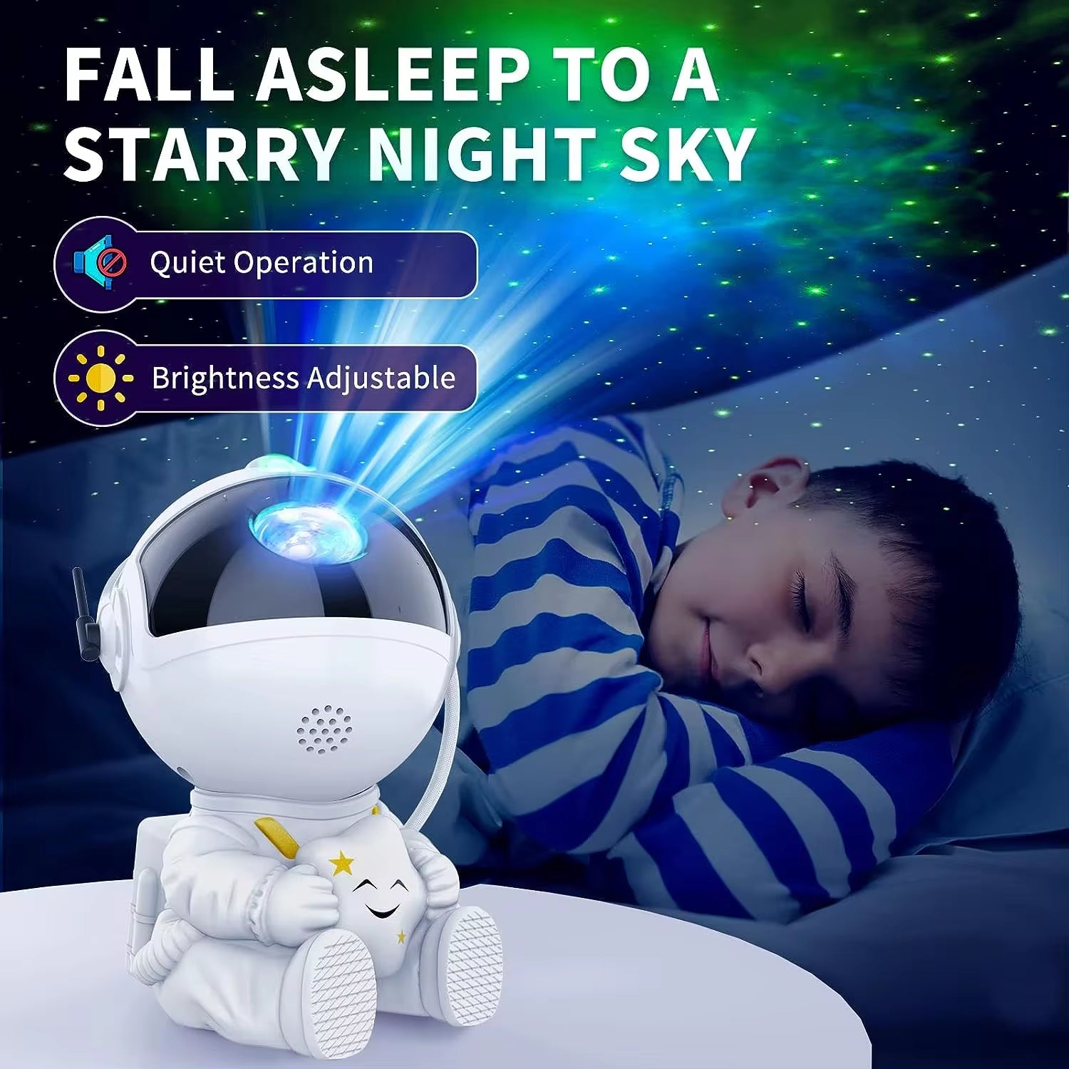 Astronaut Galaxy Star Projector - LED Nebula Ceiling Light for Bedroom Decor and Children's Gifts