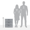 3 Drawer Wide Weave Tower Cement - CommunityRateLLC