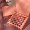Set of 6 Nonstick Liquid Lipsticks - Long-Lasting Matte Finish Lip Gloss Gift Box, Fade-Resistant Formula