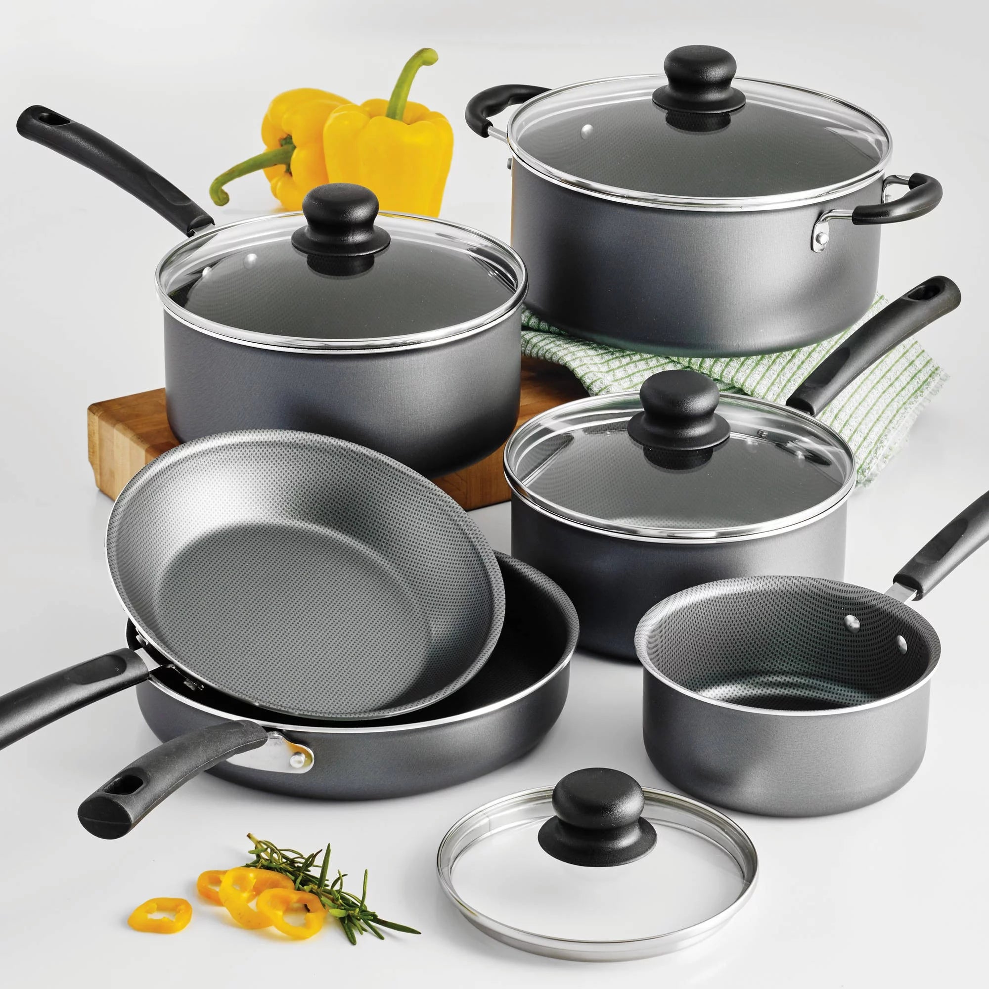 Primaware Non-Stick Cookware Set, 10 Pieces - CommunityRateLLC