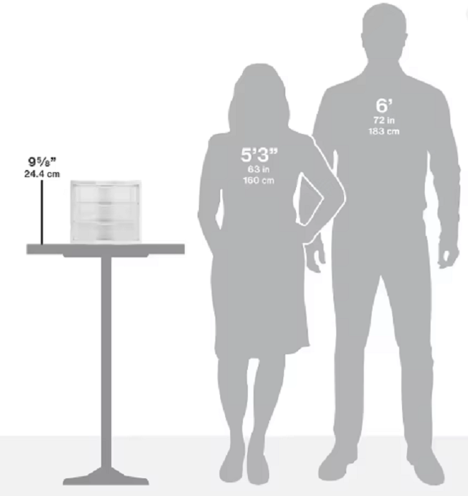 Stackable 3 drawer clear storage unit with multi-purpose desktop organizers for home and office use.