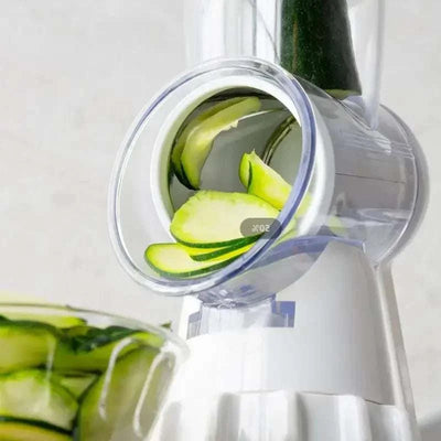 3 in 1 manual vegetable slicer grater chopper with round mandolin shredder for kitchen and potato cutting