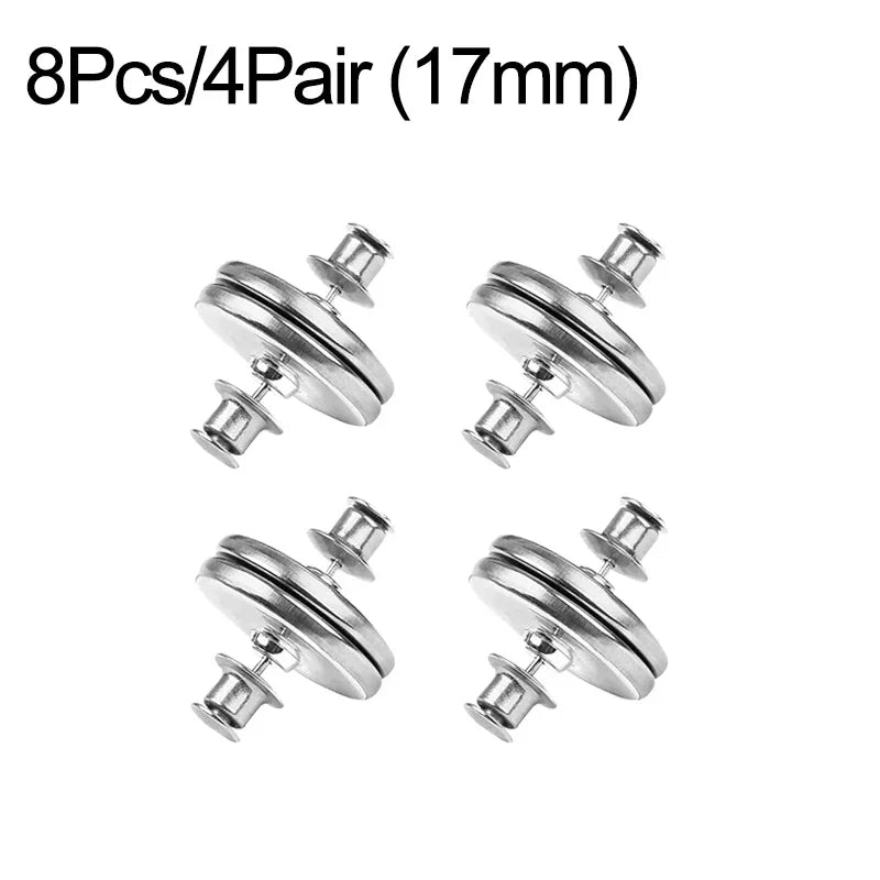 Magnetic Curtain Fasteners - 4/8 Pairs Detachable Clips for Light Control and Window Screen Closure