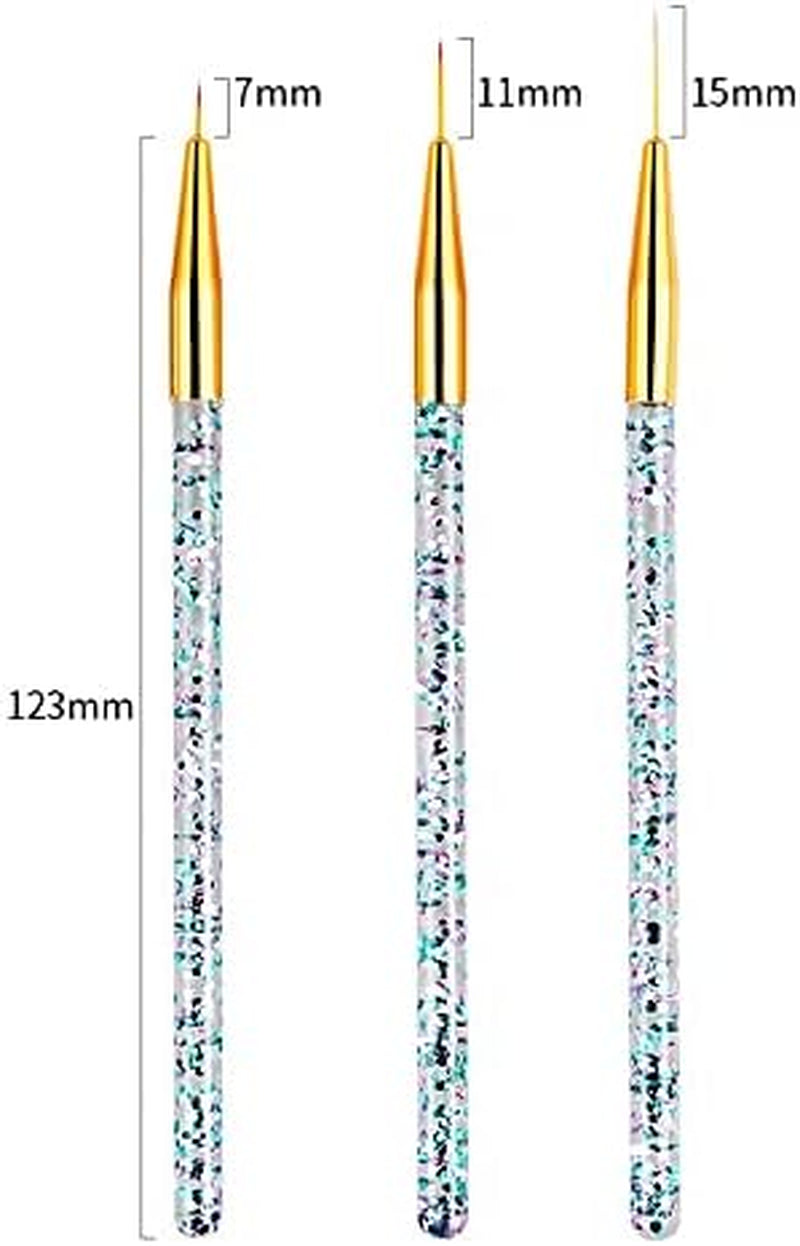 31Pcs Nail Art Brushes,Nail Art Tool Set,Nail Dotting Tools,Nail Dust Brush,Striping Nail Art Brushes for Long Lines,Nail Drawing Pen for Nail Design..