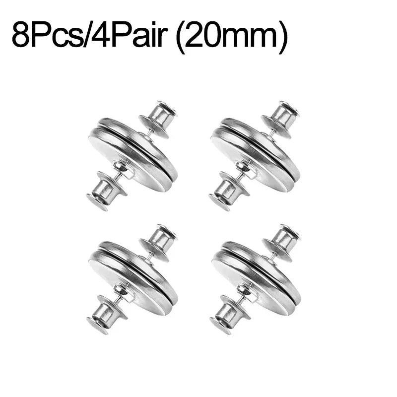 Magnetic Curtain Fasteners - 4/8 Pairs Detachable Clips for Light Control and Window Screen Closure