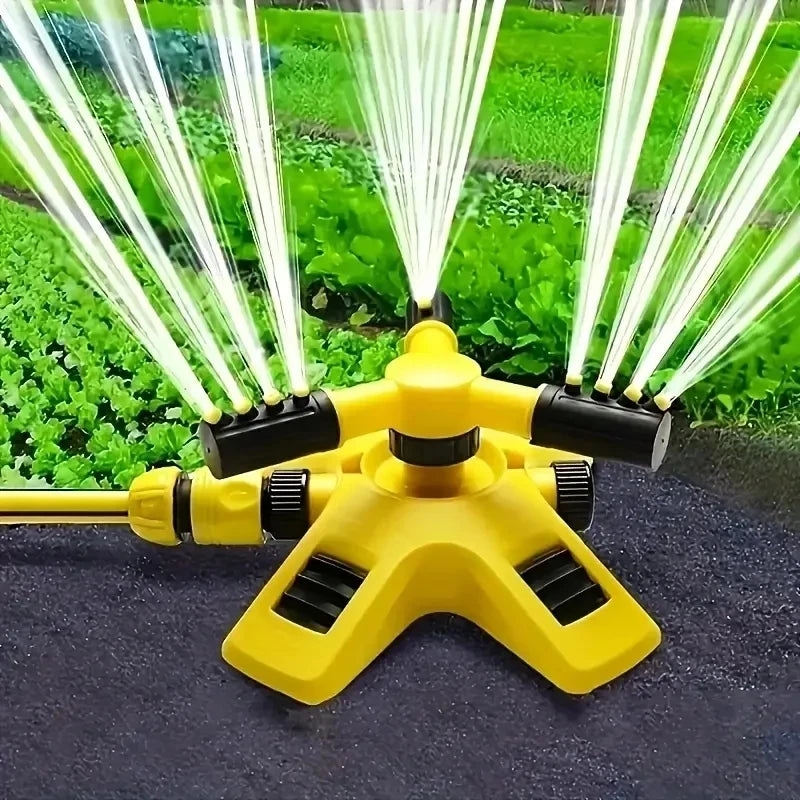 360-Degree Automatic Rotating Lawn Sprinkler for Large Area Irrigation