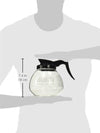 12-Cup Coffee Pot Decanter/Carafe Set, Includes 2 Black Regular and 1 Orange Decaf, Original Version