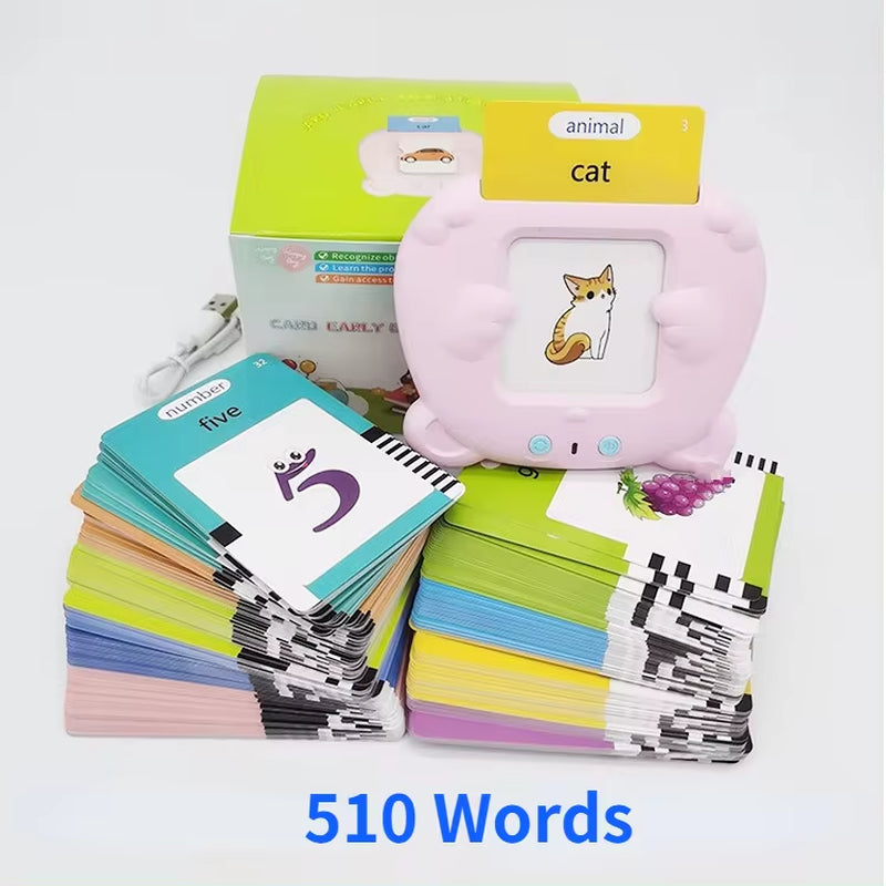 Interactive Talking Flash Cards for Early Education - Preschool Learning and Reading Machine for Boys and Girls