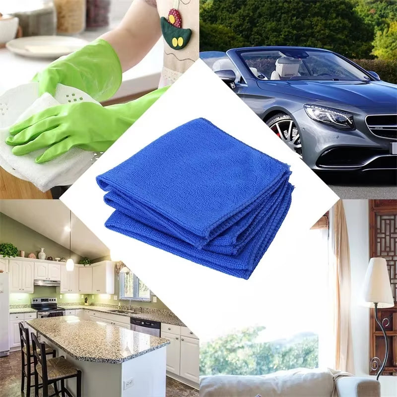 Microfiber Towels for Car Wash and Household Cleaning - 1 to 20 Pack Auto Detailing and Polishing Cloths