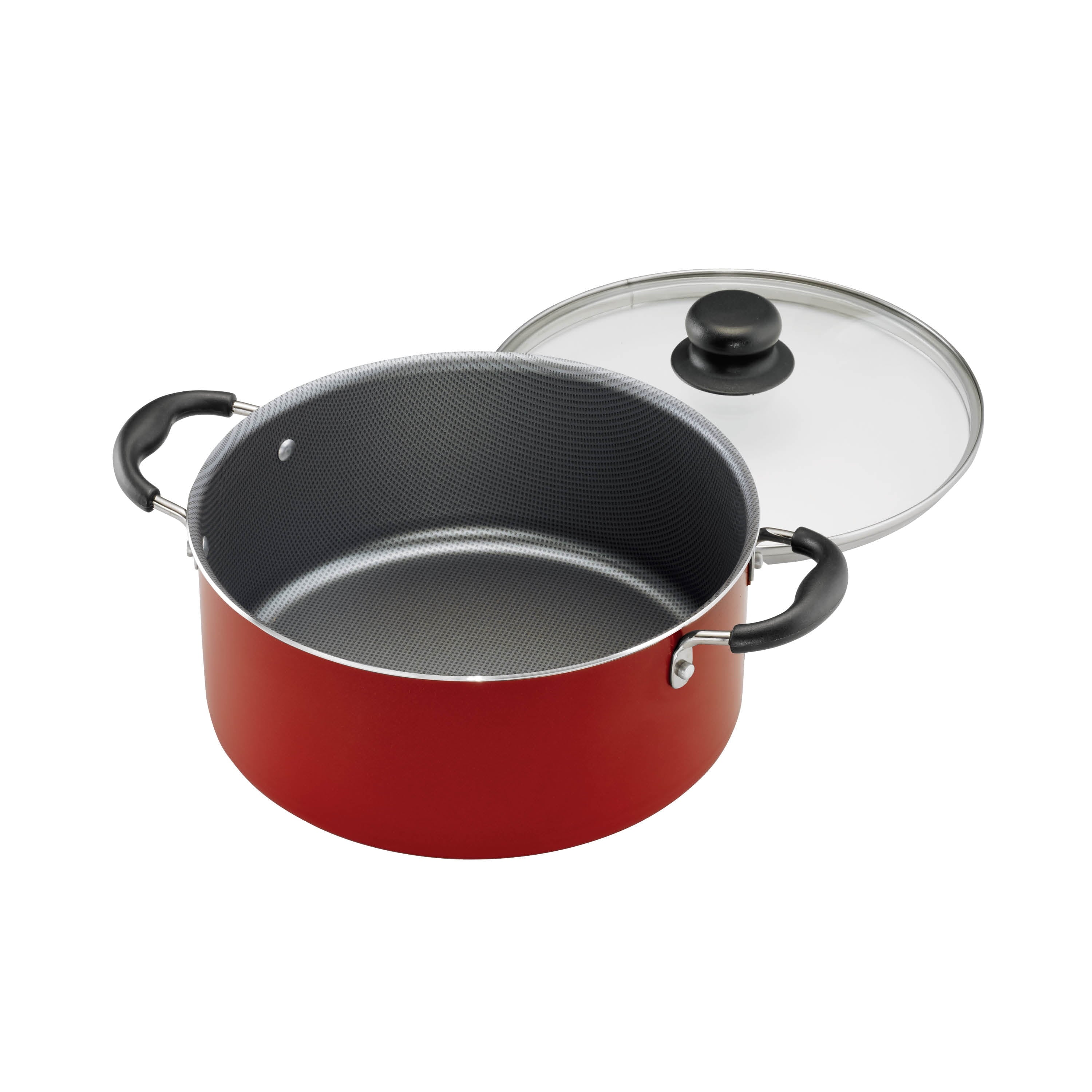 Primaware 18 Piece Non-Stick Cookware Set, Red - CommunityRateLLC