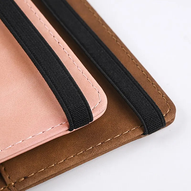 Men's PU Leather Travel Wallet for Passport and Business Cards - Stylish Handheld Accessory