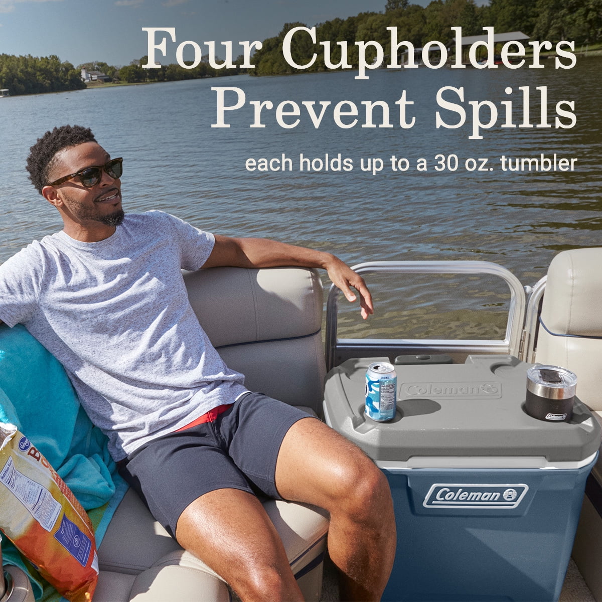 316 Series 60QT Hard Chest Wheeled Cooler, Lakeside Blue - CommunityRateLLC