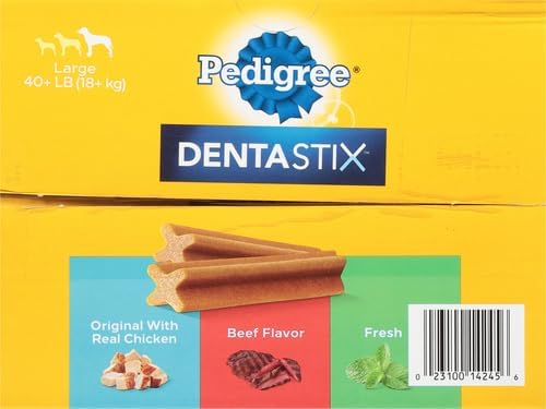 DENTASTIX Large Dog Dental Care Treats Original, Beef & Fresh Variety Pack, 2.73 Lb.Pack (51 Treats) - CommunityRateLLC