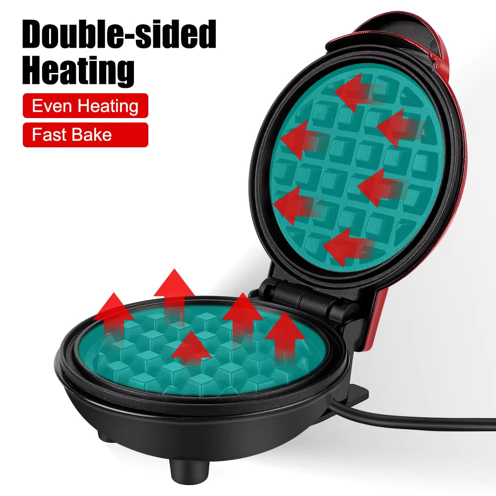 Mini Electric Egg Cake and Waffle Maker - Pan Eggette Machine for Breakfast Treats