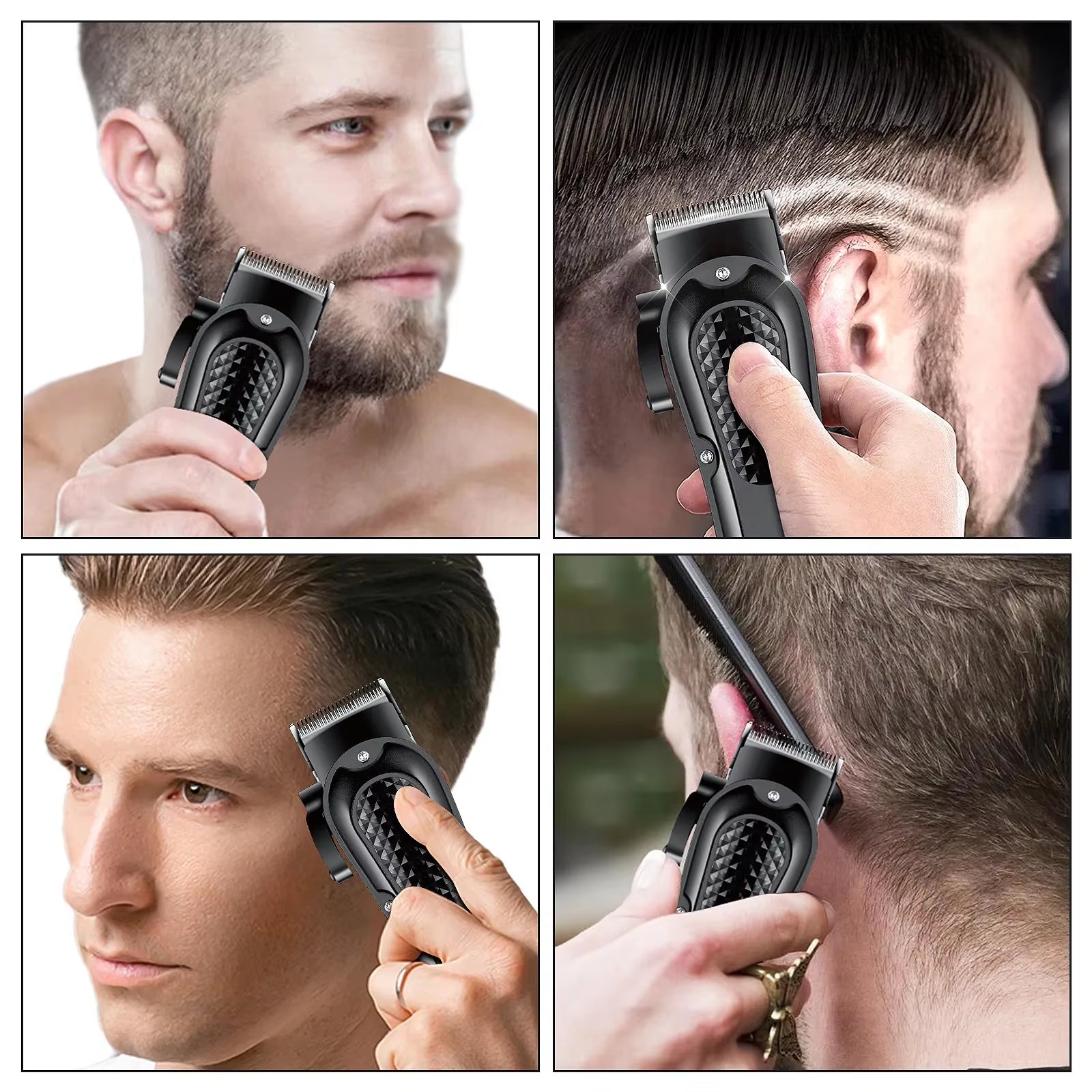 HYN-212 Rechargeable Cordless Electric Hair Clipper and Beard Trimmer for Men