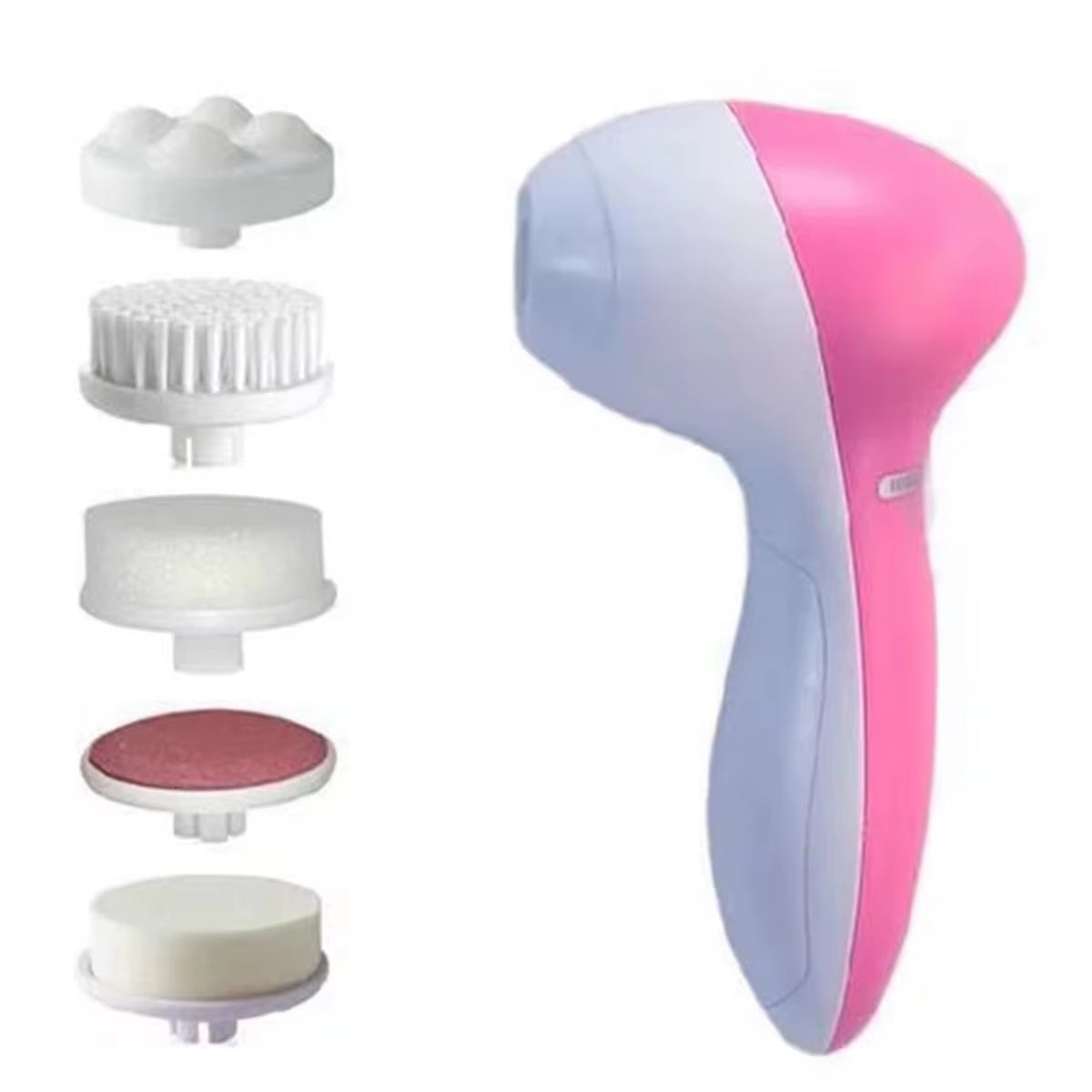 Electric Facial Cleansing Brush with Sonic Vibration and Exfoliation Features for Enhanced Skincare Routine