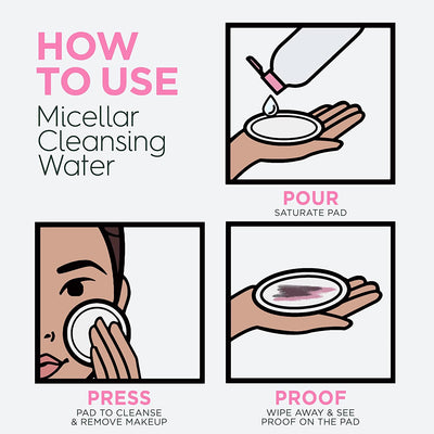 Micellar Water Hydrating Facial Cleanser and Makeup Remover for Sensitive Skin, Vegan and Cruelty-Free, 13.5 Fl Oz (400 mL) - CommunityRateLLC