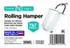 Rolling Plastic Laundry Hamper with Pop-Up Handle - White - Adult / Tween