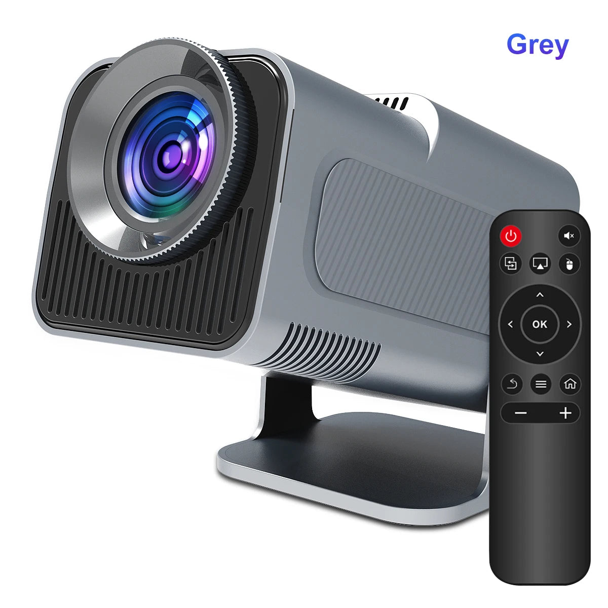 4K Android 11 Projector - Native 1080P, 390 ANSI Lumens, Dual WiFi 6, Bluetooth 5.0, Portable Cinema Projector, Upgraded HY300 Model